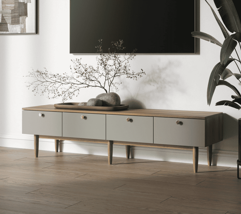 Тумба под телевизор Arka серый/бежевый AR07-F2_3