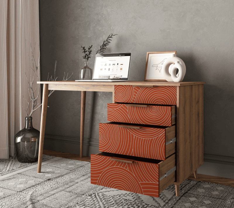 Стол письменный Line красный R23/red_2