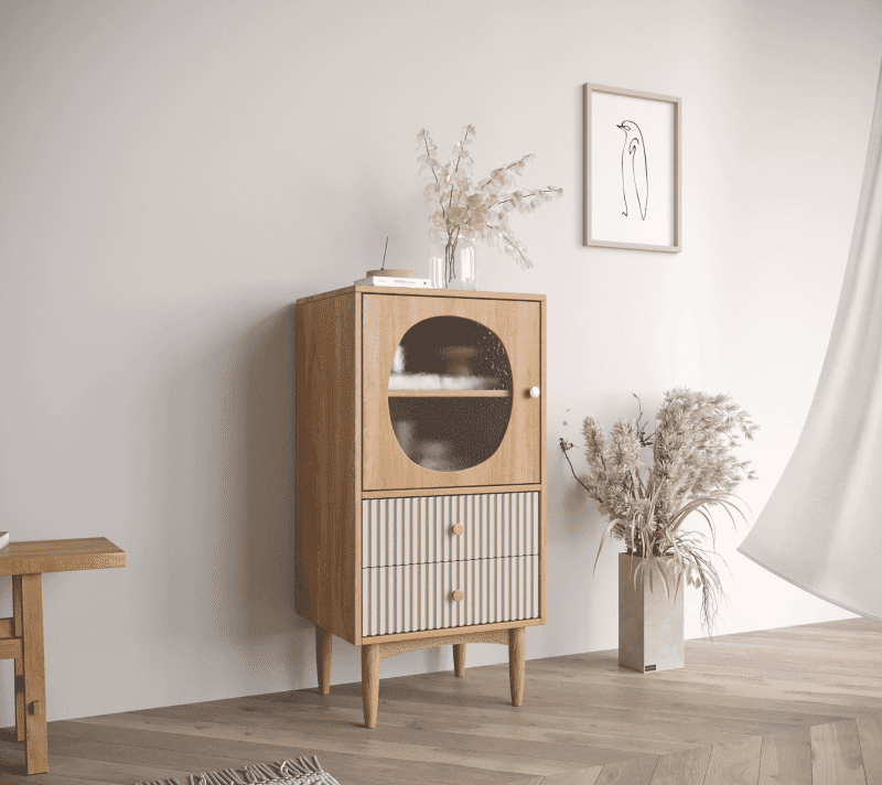 Тумба-витрина Bubble орех BBL11_3