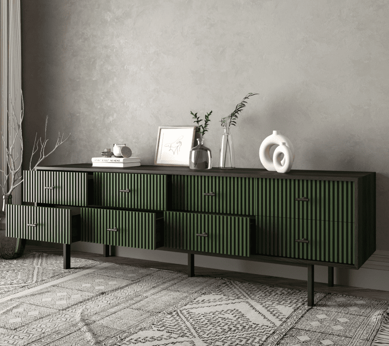 Комод Emerson зеленый/черный EM03/green/L_2