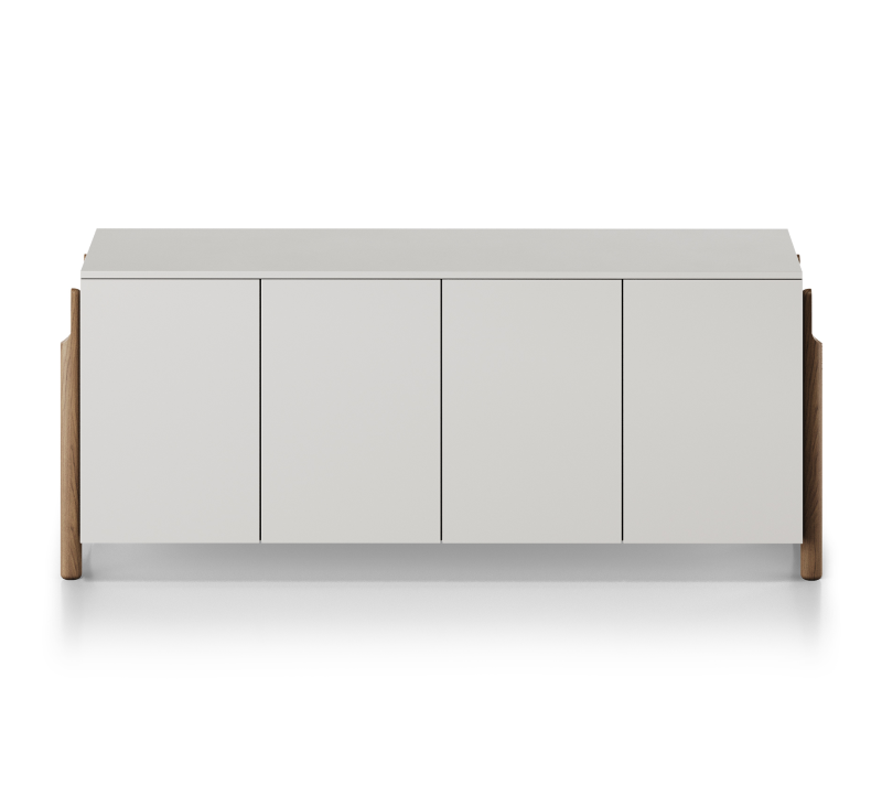 Тумба с 4-мя дверьми Basic дымка