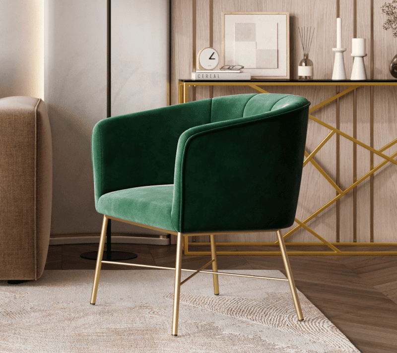 Кресло Шале велюр зеленый_1