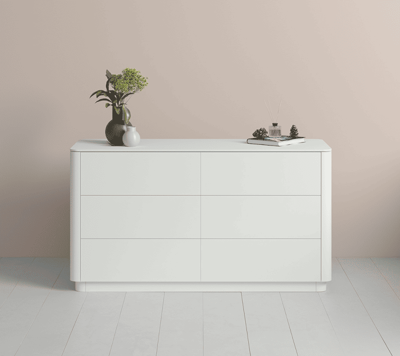 Комод 6 ящиков Tammi белый 140_2