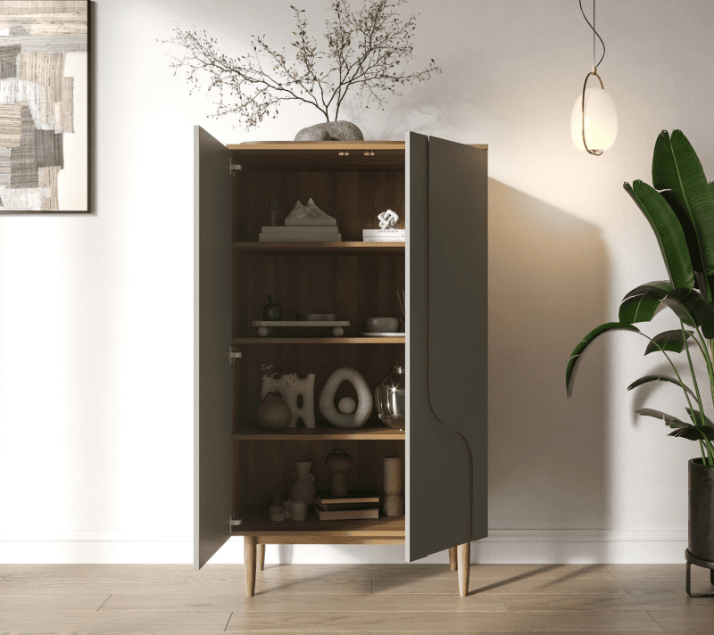 Тумба Арка серый/бежевый AR20-F2_2