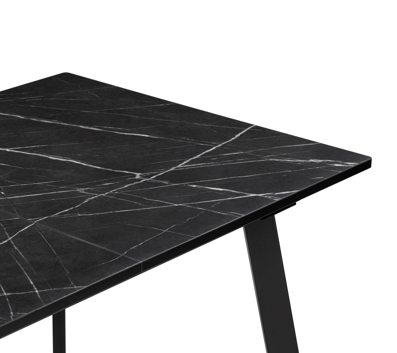 Стол раздвижной Агни файерстоун/черный матовый_3