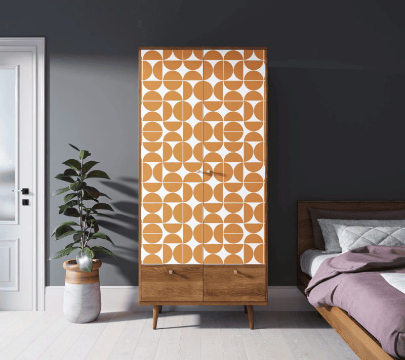 Шкаф Berber оранжевый/коричневый BB16/Print_14_1