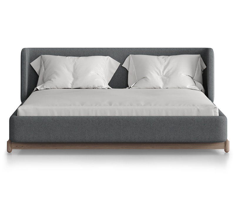 Кровать Basic светло-серый 160x200