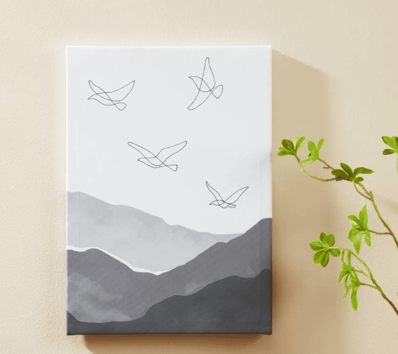 Картина Аламинос белый/серый 423029_1