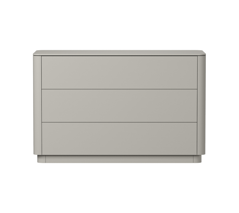 Комод 3 ящика Tammi серо-бежевый 120