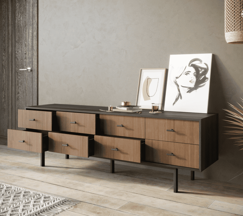 Комод Emerson коричневый/черный EM03_2