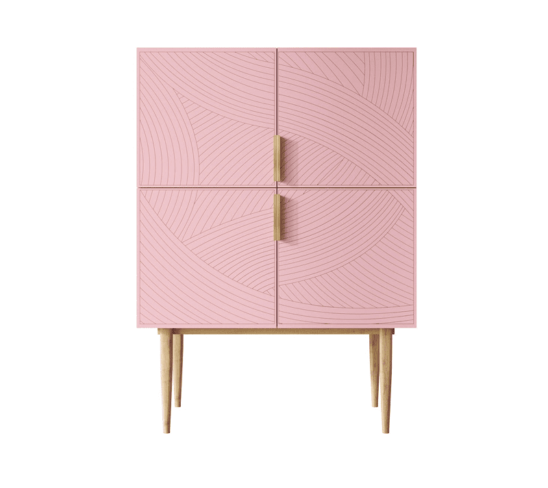 Тумба Line розовый LN13/GR1/pink