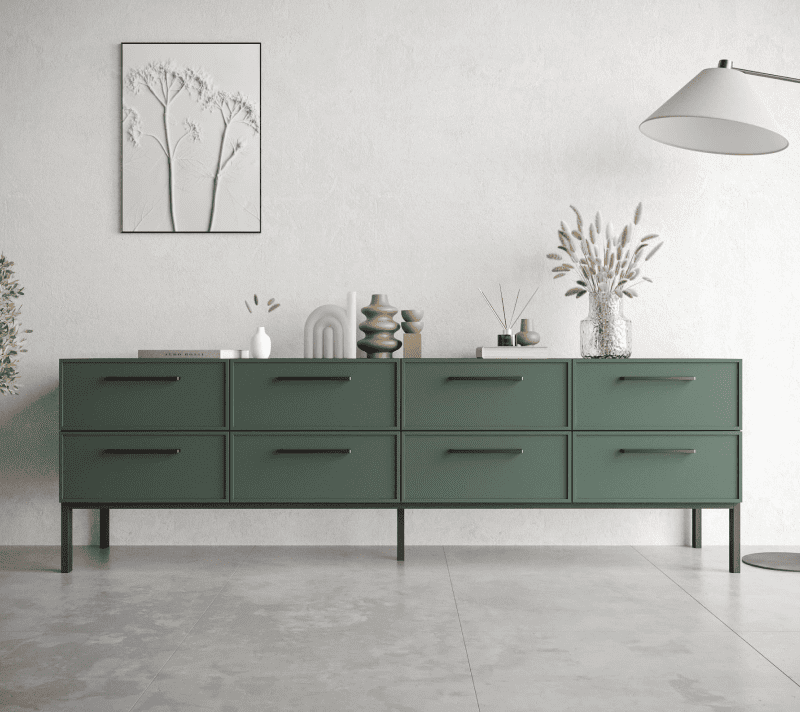 Комод Nicole зеленый NEM03G_1
