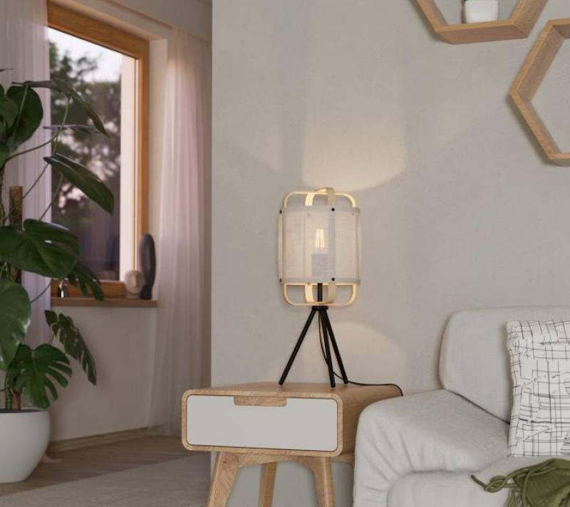 Настольная лампа Сурфлит черный/белый 43934_1