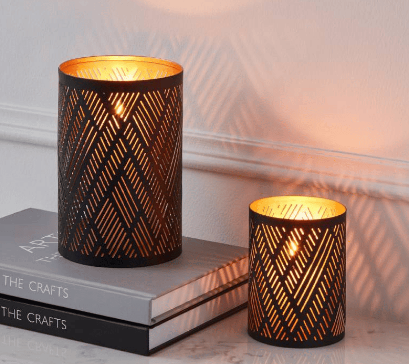 Подсвечник Сабик черный/золотой 422003_1