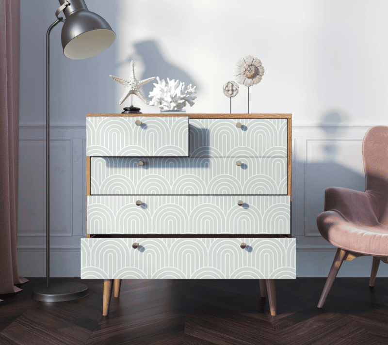 Комод Berber зеленый/белый BB36/Print_34_2