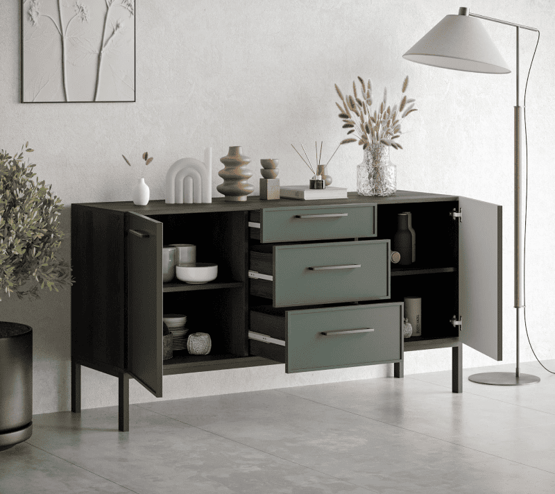 Тумба-комод Nicole зеленый NEM08G_2