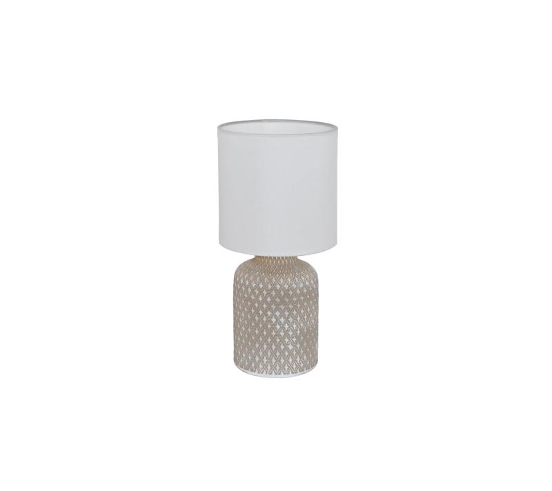 Настольная лампа Белларива белый/бежевый 97774