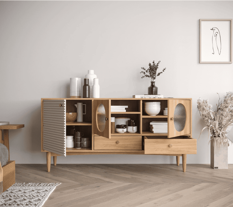 Тумба-витрина Bubble орех BBL03_2