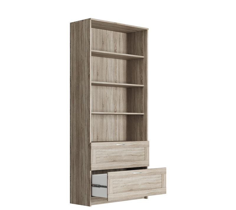 Стеллаж с 2 ящиками Sirius сонома 78_1