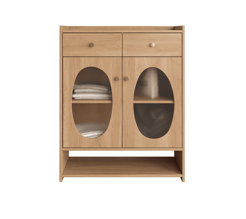 Тумба-витрина Bubble орех BBL10