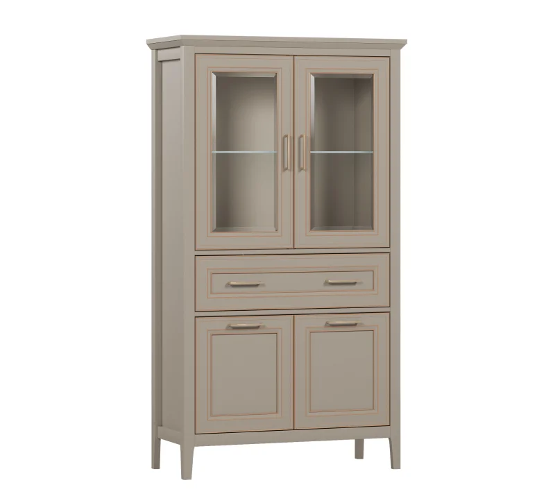 Витрина Classic глиняный серый REG2W2D1S/170_2
