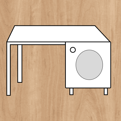 Стол письменный Bubble орех BBL08