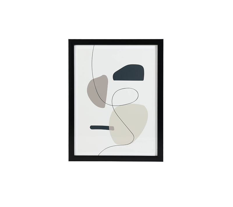 Картина ROBERVAL белый/черный/серый 423084