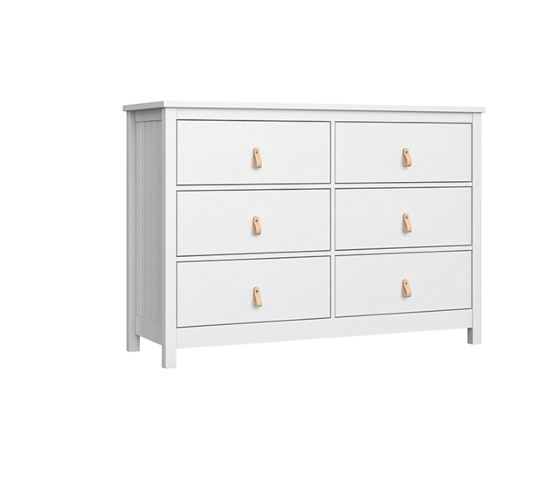 Комод 6 ящиков Wood белый_1