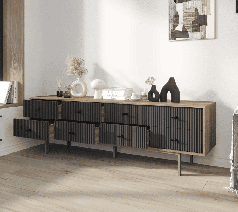 Комод Emerson черный/коричневый EM03/7024/L_2