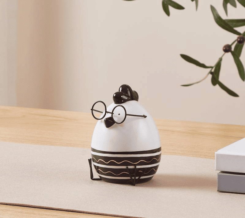 Фигурка Цыпленок LANDJUT белый/черный 427917_1