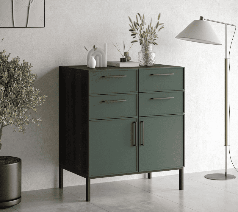 Тумба-комод Nicole зеленый NLN17G_3