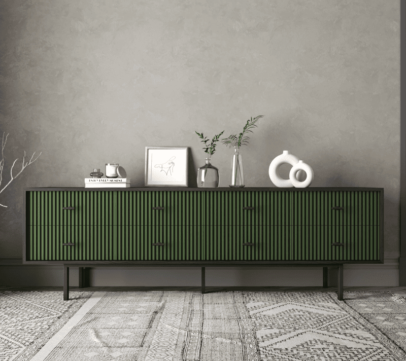 Комод Emerson зеленый/черный EM03/green/L_1