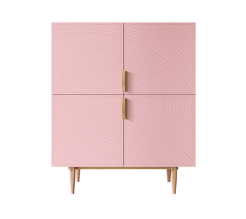 Тумба Line розовый LN03/GR1/pink