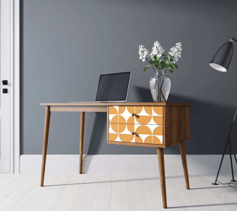 Стол письменный Berber оранжевый/коричневый BB20/Print_14_3