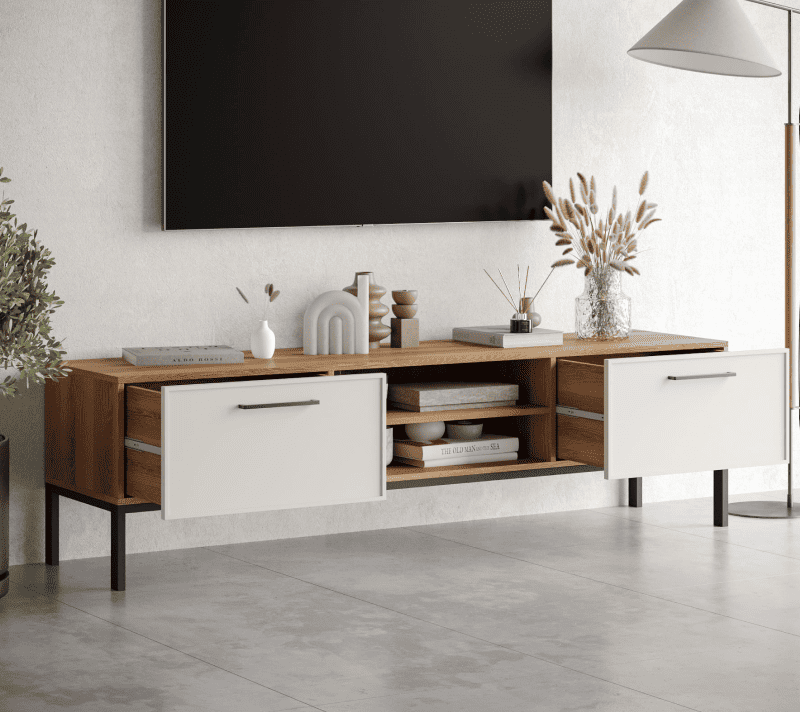 Тумба под телевизор Nicole белый NR27_2