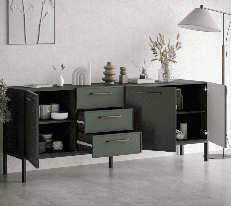 Тумба-комод Nicole зеленый NEM07G_2