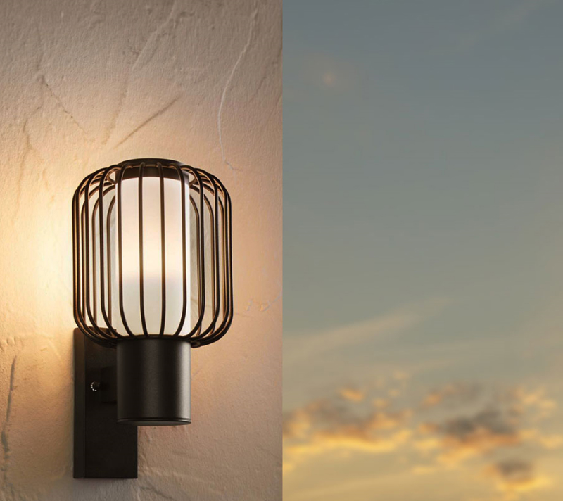 Уличный светильник настенный Равелло черный 98721_1