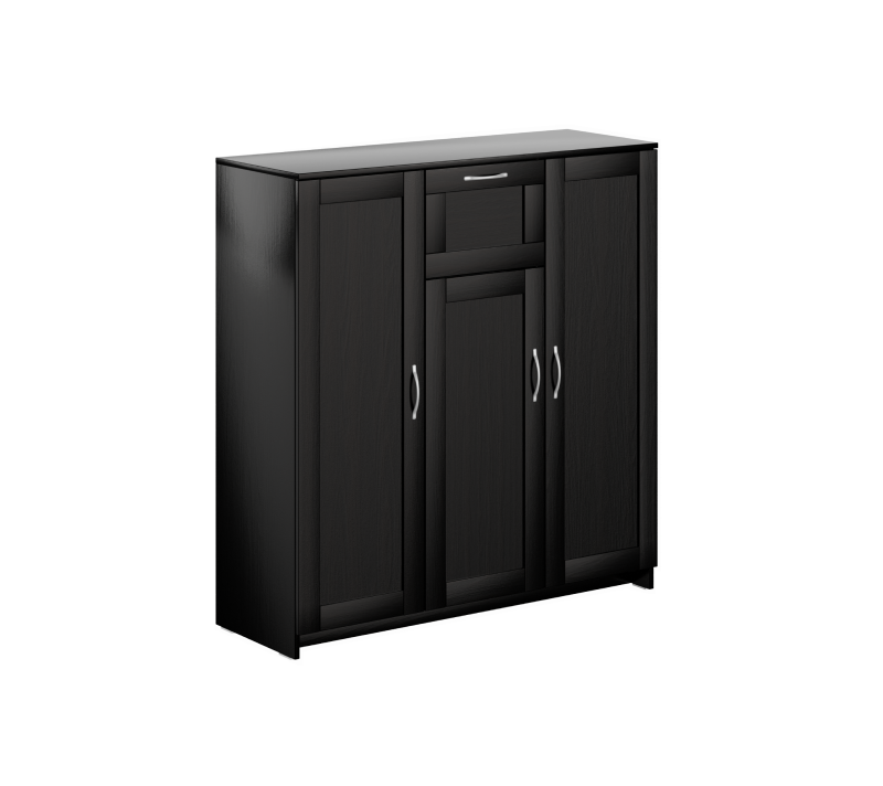 Тумба с 3 дверцами и ящик Sirius дуб венге 117x123_2