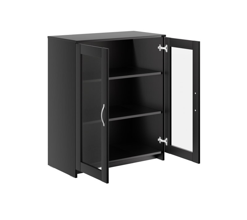 Тумба-витрина с 2 дверцами Sirius дуб венге 78x95_1