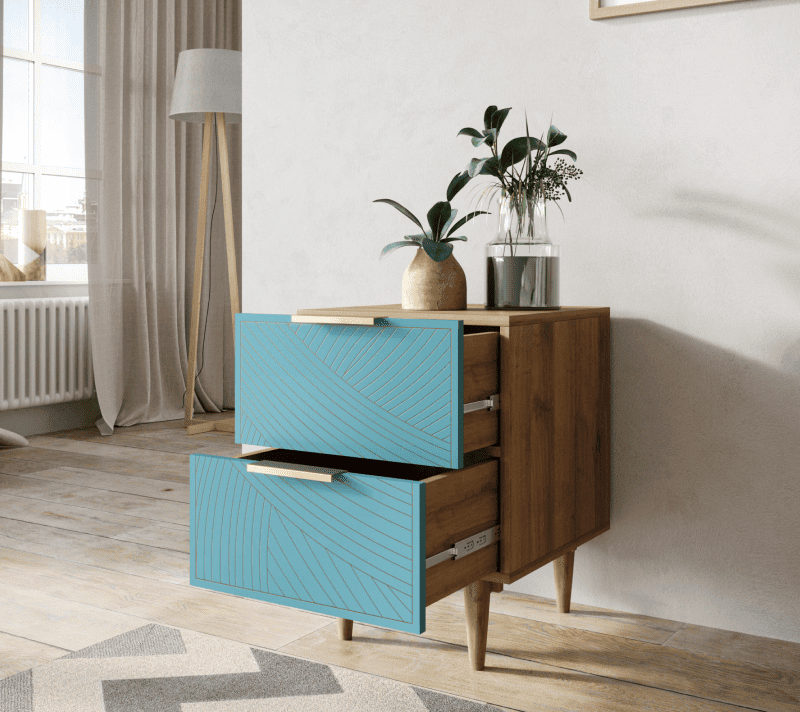 Тумба прикроватная Line голубой LN07/GR1/blue_2