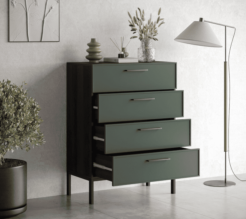 Комод Nicole зеленый NEM18G_2