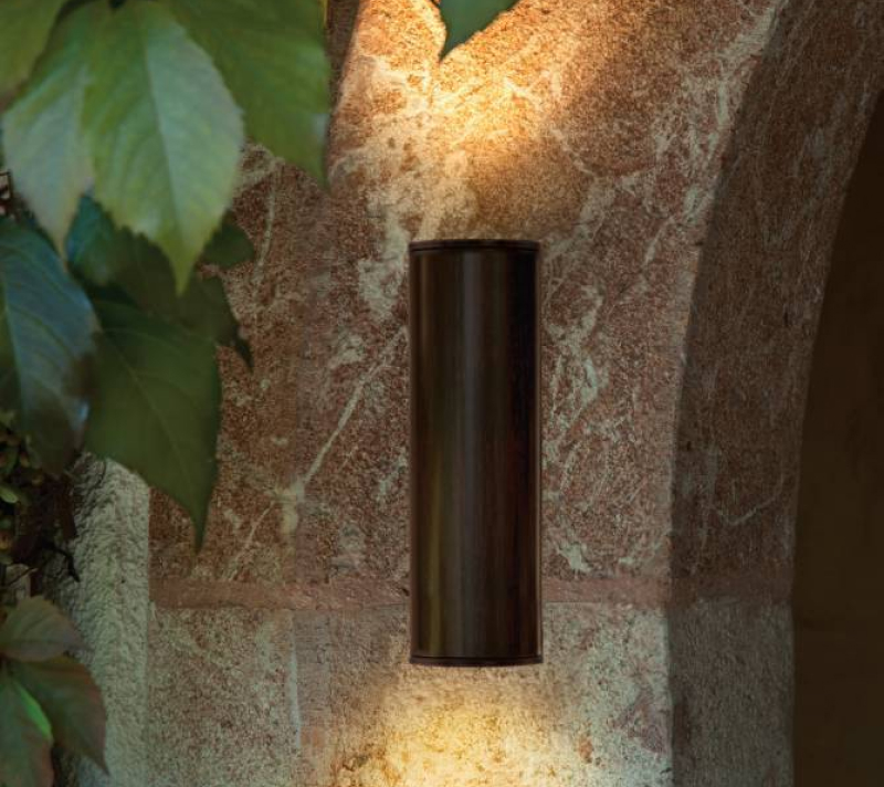 Настенный светильник светодиодный Рига коричневый 94105_1