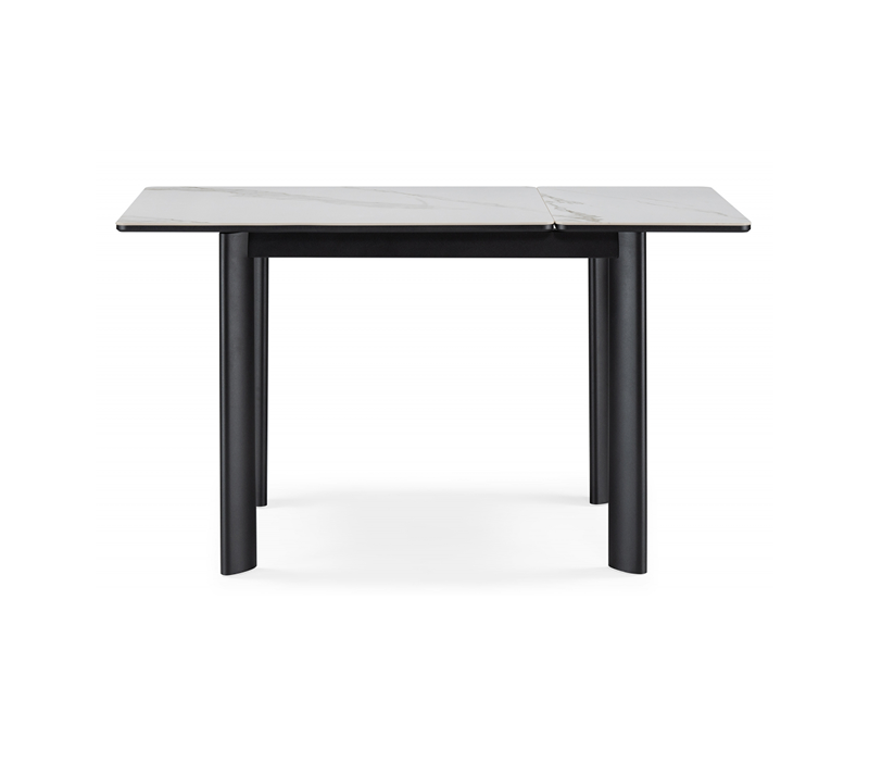 Стол керамический Кина белый/черный_2