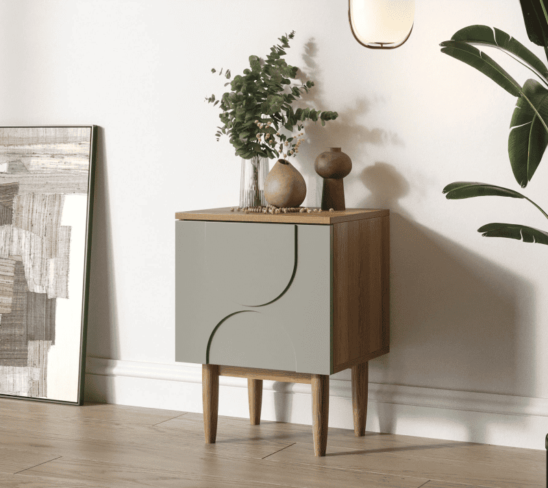 Тумба прикроватная Arka серый/бежевый AR15-F2_3