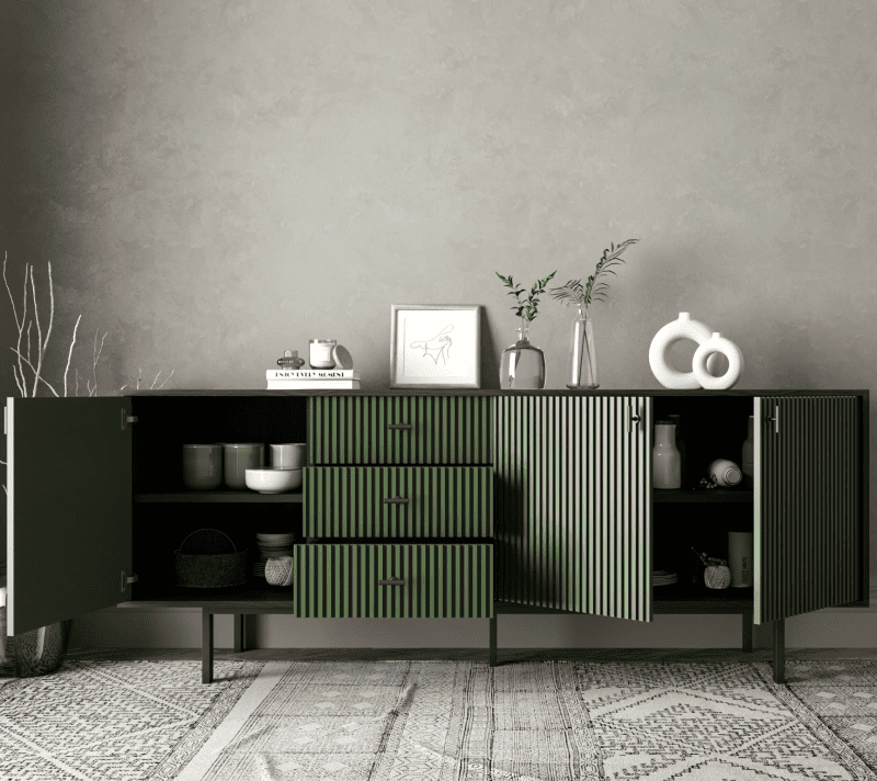 Тумба-комод Emerson зеленый/черный EM07/green/L_2