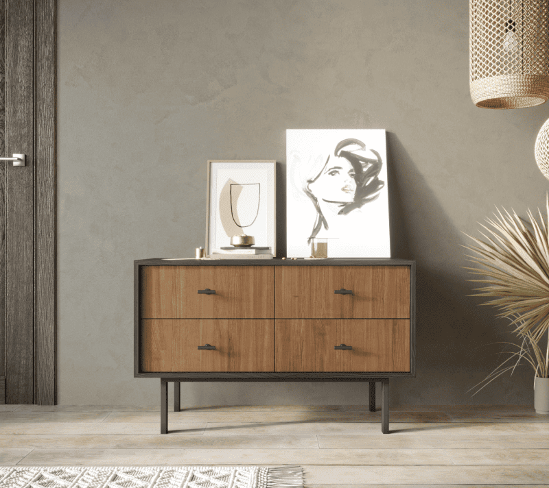 Комод Эмерсон коричневый/черный EM05_1