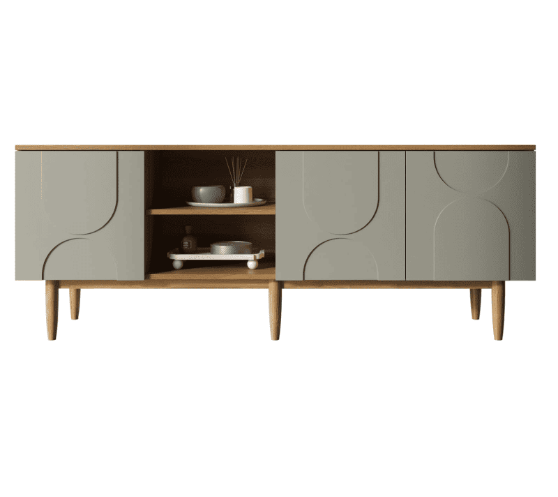 Тумба Arka серый/бежевый AR10-F2