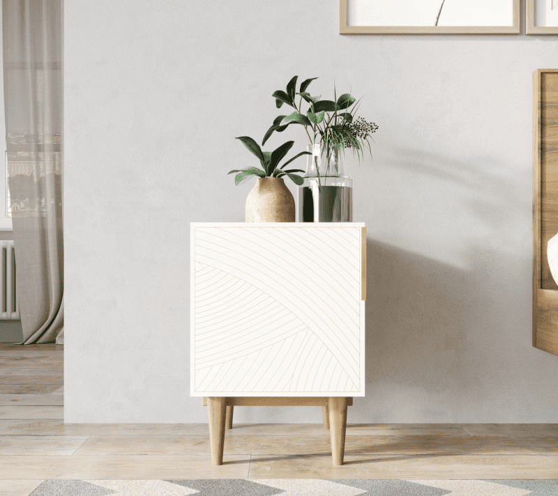 Тумба прикроватная Line бежевый LN08/GR1/beige_1