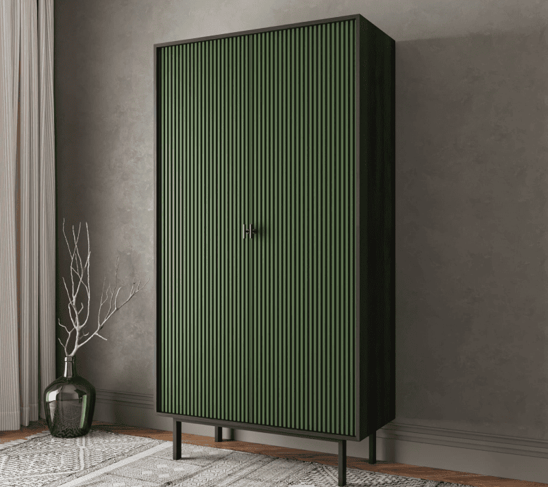 Шкаф Emerson зеленый/черный EM091/green/L_3
