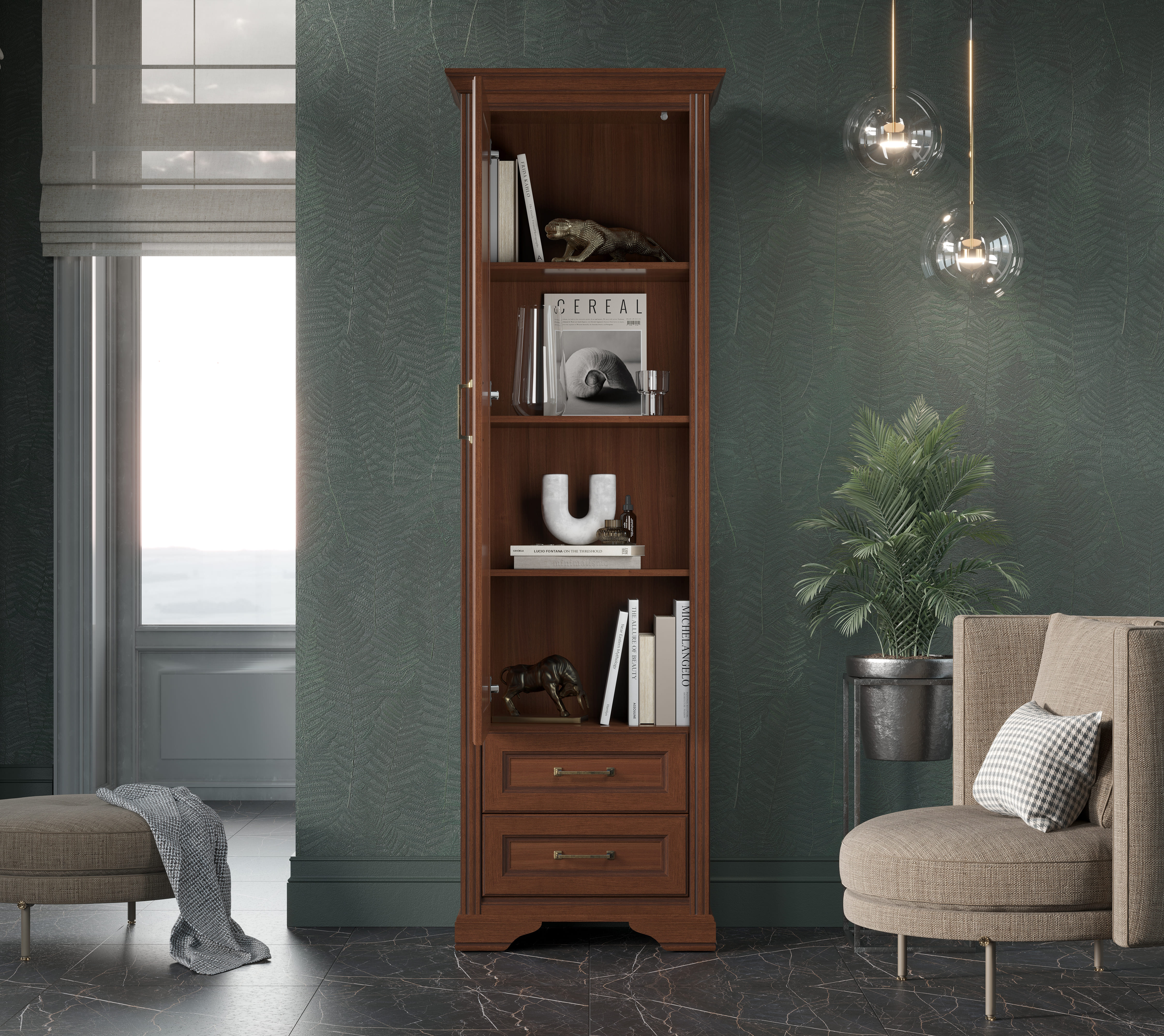 Шкаф Стилиус орех донской REG1D2S_2